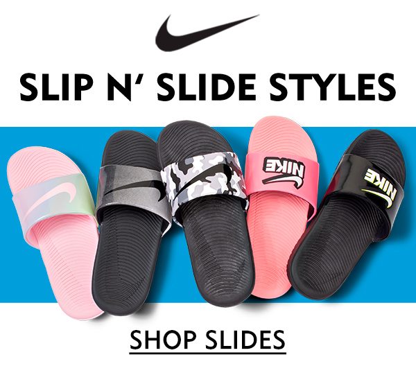 Slip n’ slide styles. Shop slides.