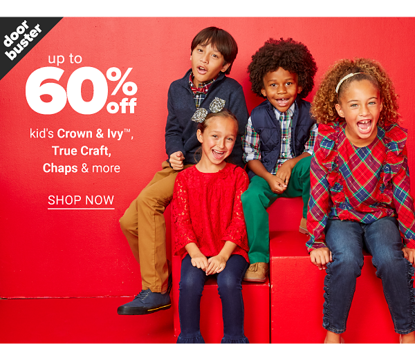 Up to 60% off Kids' Crown & Ivy, True Craft, Chaps and more - Shop Now