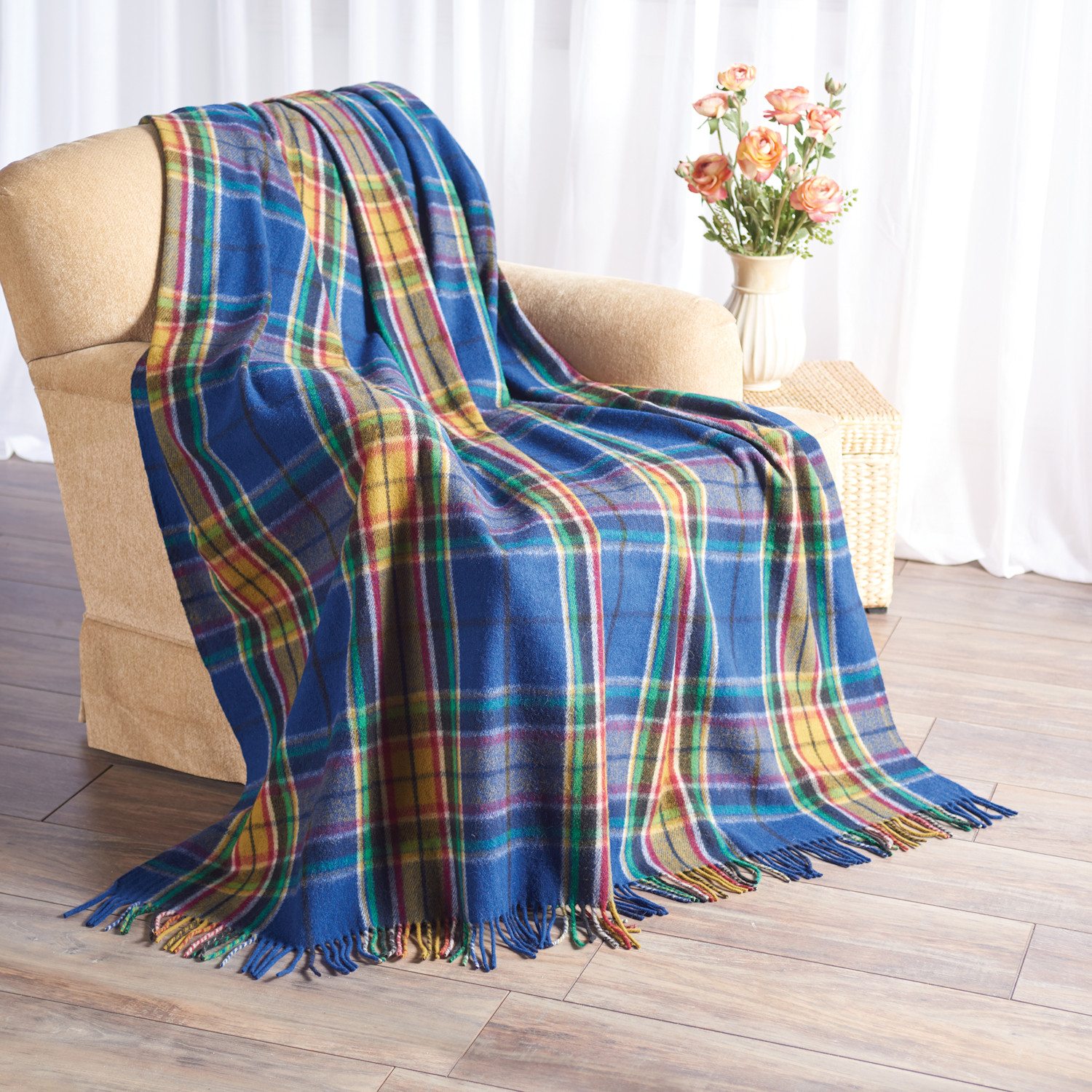 Colors of Hope Tartan Throw