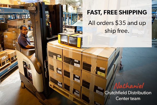 Fast, free shipping