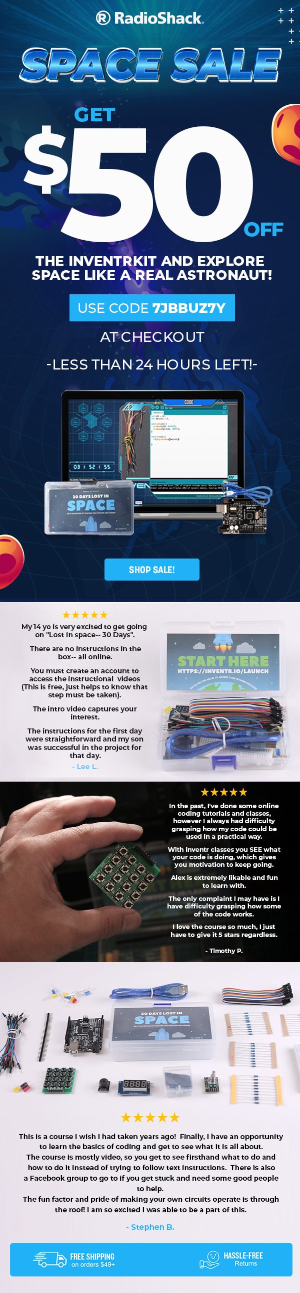 Get $50 OFF The InventrKit And Explore Space Like A Real Astronaut!