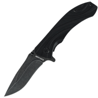 Black Stone Washed Black Legion Pocket Knife