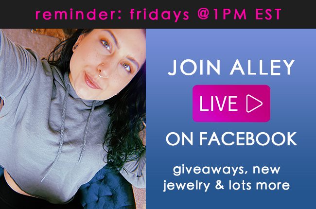 Click to enter our current Giveaway & tune into Facebook live TODAY @ 1pm EST