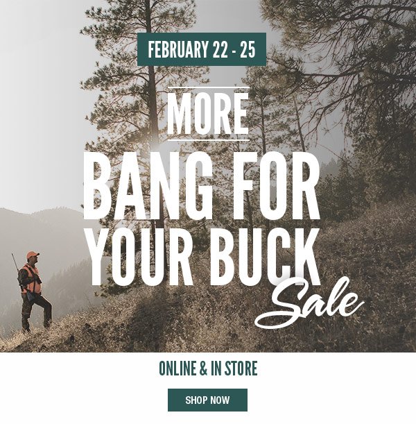 Bang For Your Buck Sale