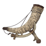 German Drinking Horn with Stand