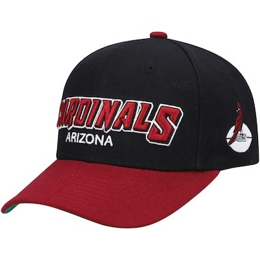 Youth Mitchell & Ness Black/Cardinal Shredder Adjustable Hat