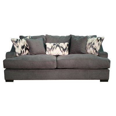 Spartan Charcoal Gray Sofa