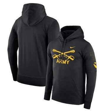 Army Black Knights Nike 1st Cavalry Division Therma Hoodie - Black