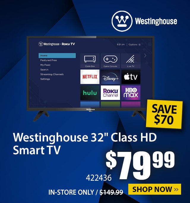  Westinghouse WR32HX2210 32 in Class HD Smart LED TV - Shop now