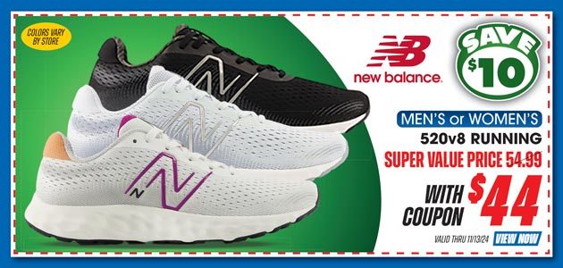 New Balance 520V8 Men's or Women's Running Shoes