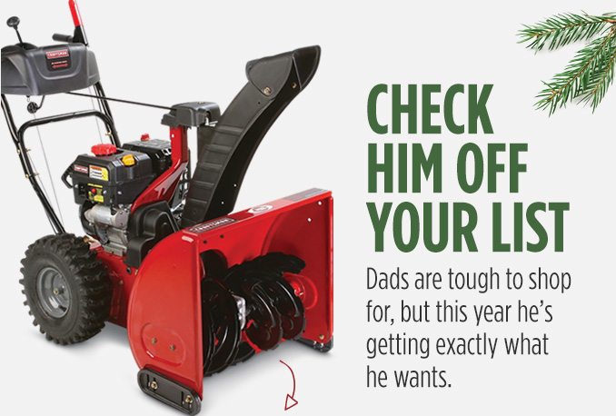 CHECK HIM OFF YOUR LIST | Dads are tough to shop for, but this year he's getting exactly what he wants.