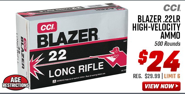 CCI Blazer .22LR High-Velocity Ammo | 500 Rounds