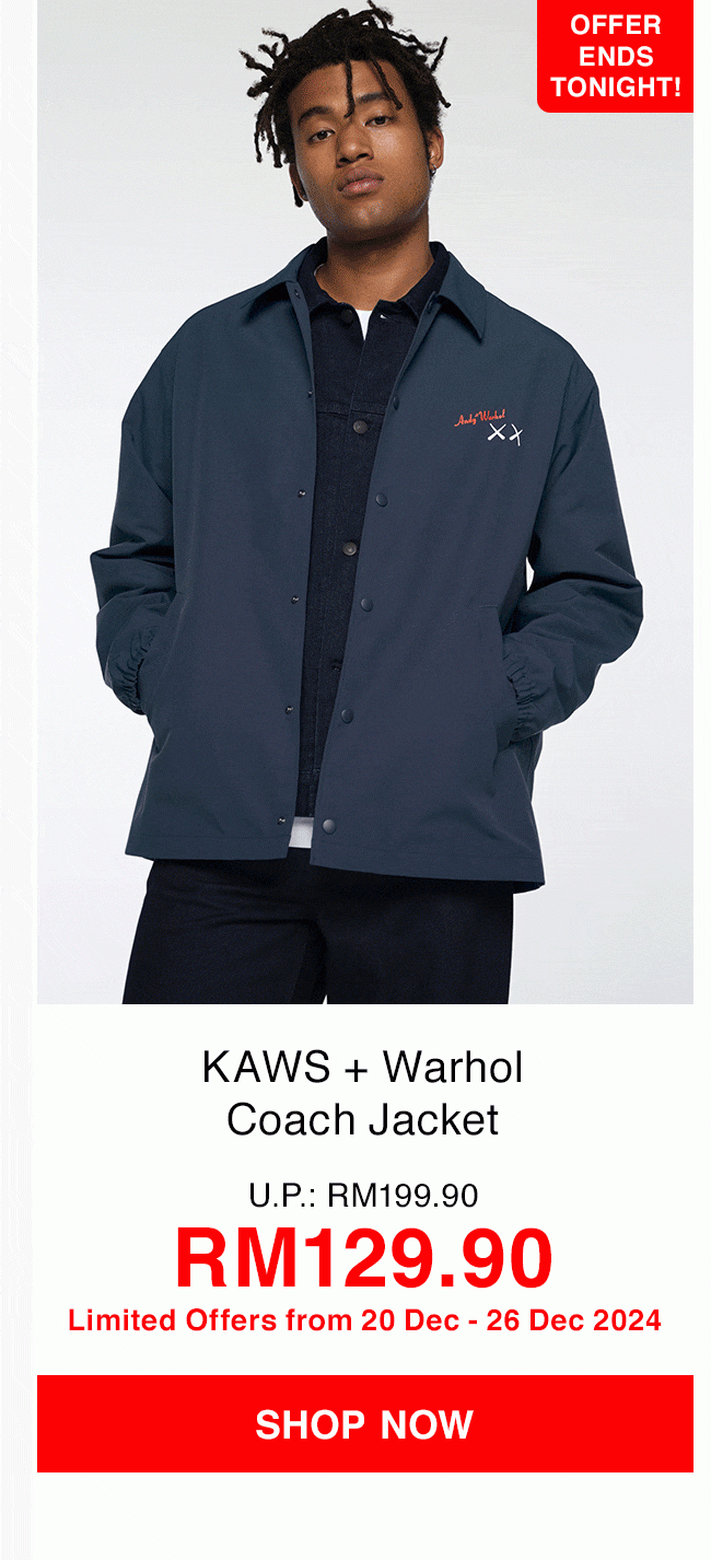 KAWS + Warhol Coach Jacket