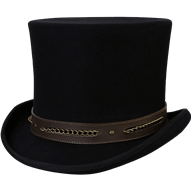 Chain Link Steampunk Top Hat