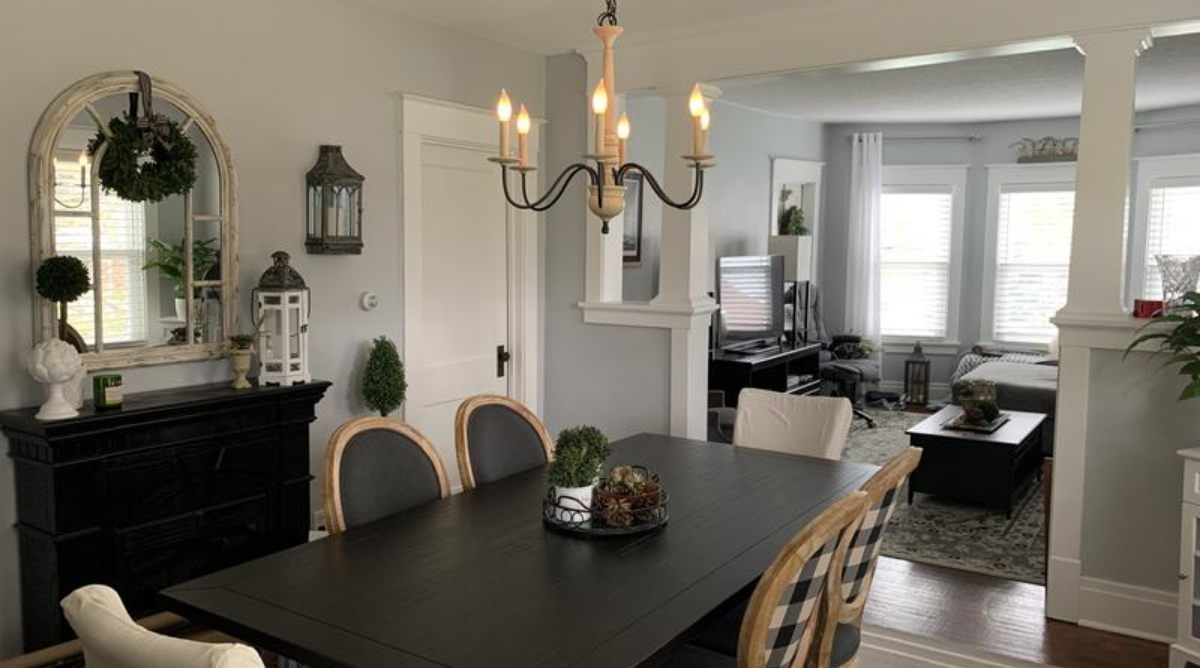 Trade Winds Norwood 6-Light Chandelier in Distressed Wood