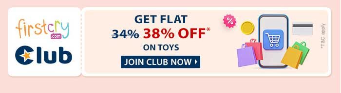 FirstCry Club Get Flat 38% OFF* On Toys
