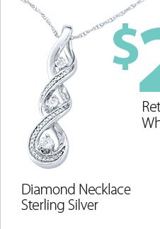 Diamond Accent Necklace in Sterling Silver