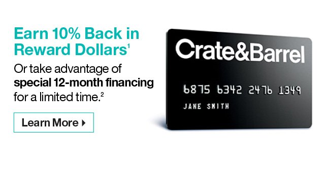 Learn More About the Crate&Barrel Credit Card