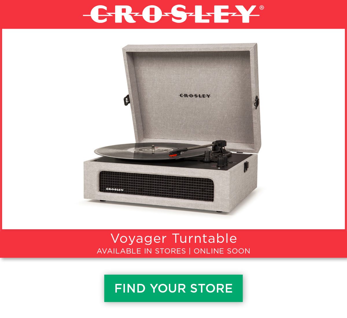 Crosley - Voyager Turntable in Grey