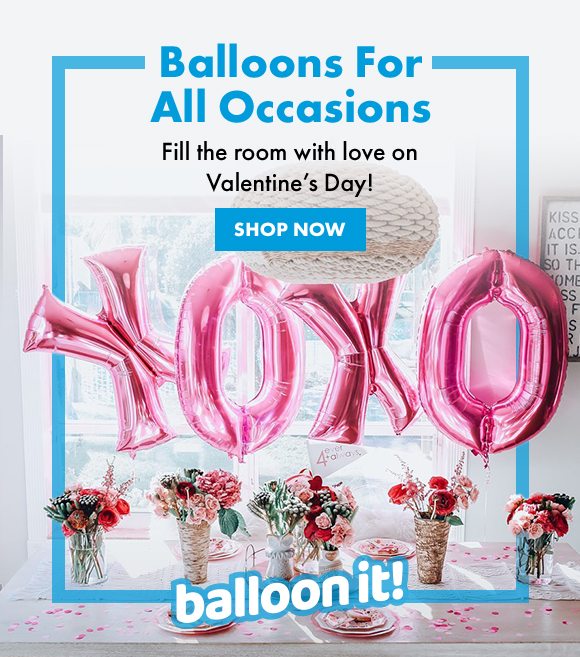 Balloons for All Occasions | Fill the room with love on Valentine's Day! | SHOP NOW
