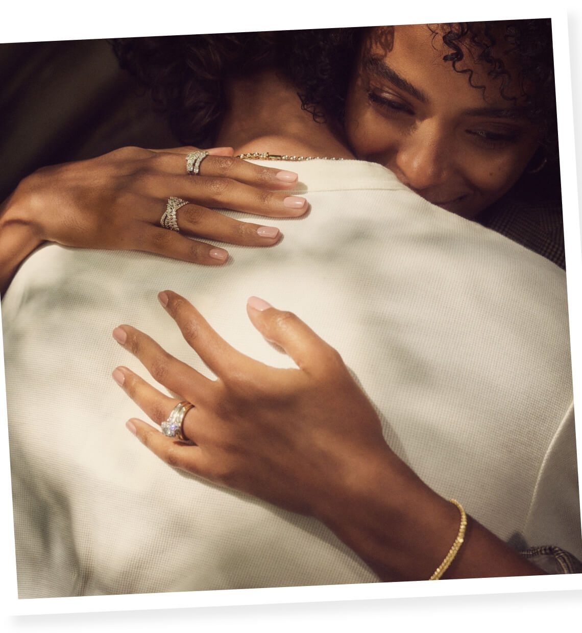 Couple embracing
