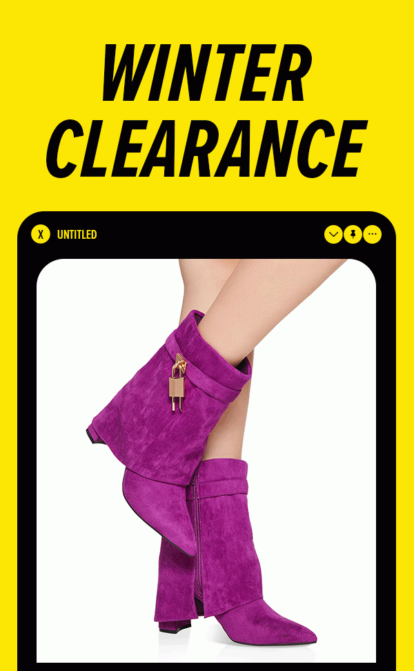 WINTER CLEARANCE BOOTS UP TO 50% OFF