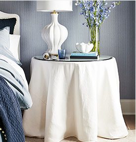 Essential Skirted Side Table