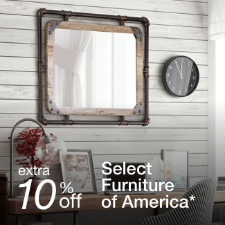 extra 10% off select Furniture of America*