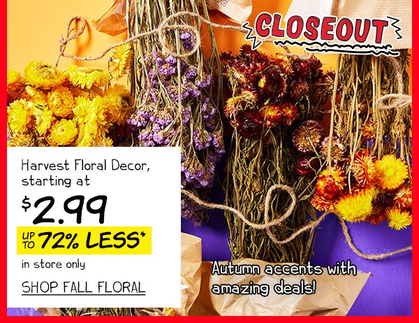 Harvest Floral Decor