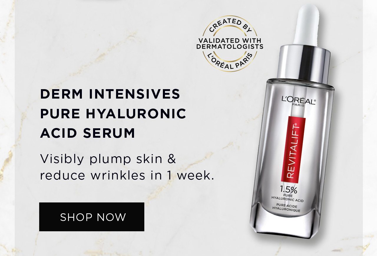 Derm intensives pure hyaluronic acid serum - Visibly plump skin and reduce wrinkles in 1 week. - Shop Now