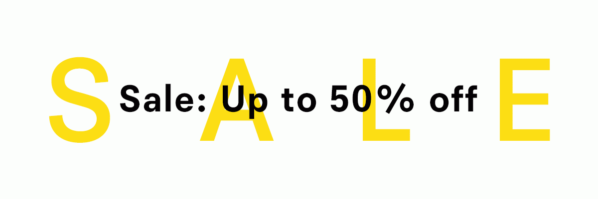 Sale up to 50 percent off