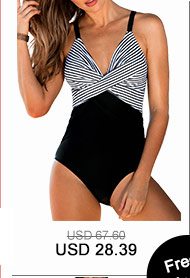 Spaghetti Strap Striped One Piece Swimwear