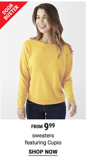 Door Buster. From $9.99 sweaters featuring Cupio. Shop now.