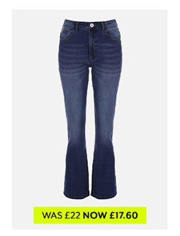 Womens Mid Blue Alexa Bootcut Jeans