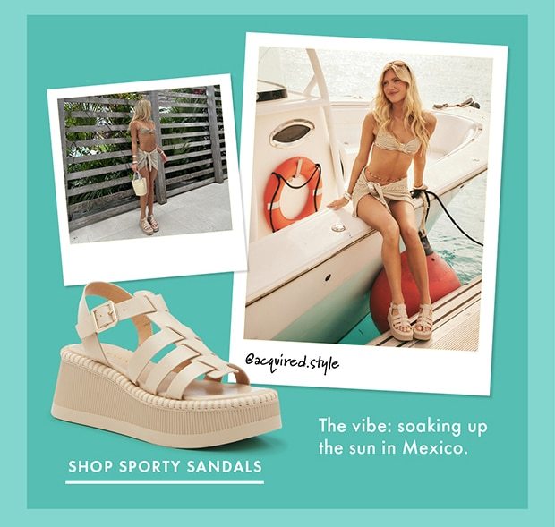 SHOP SPORTY SANDALS