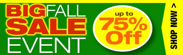 Hey, - Don't forget to check out the Big Fall Sale Event!