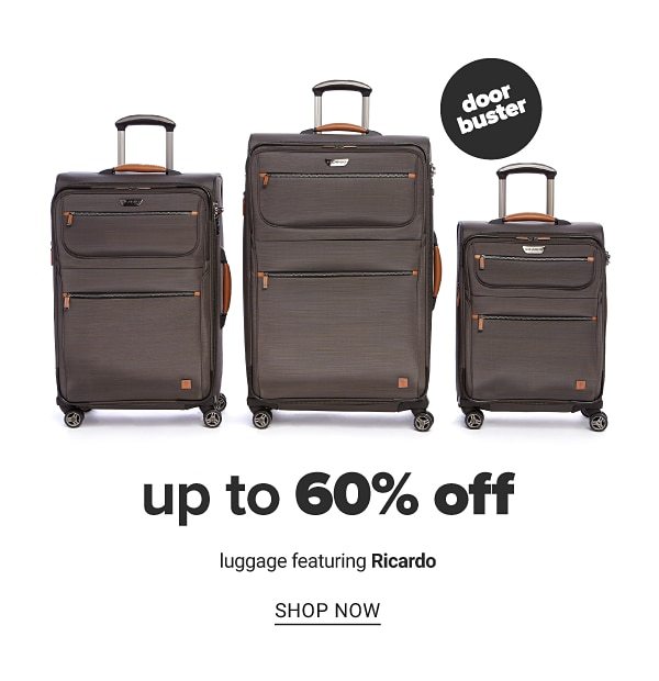 Up to 60% off Luggage feat. Ricardo - Shop Now