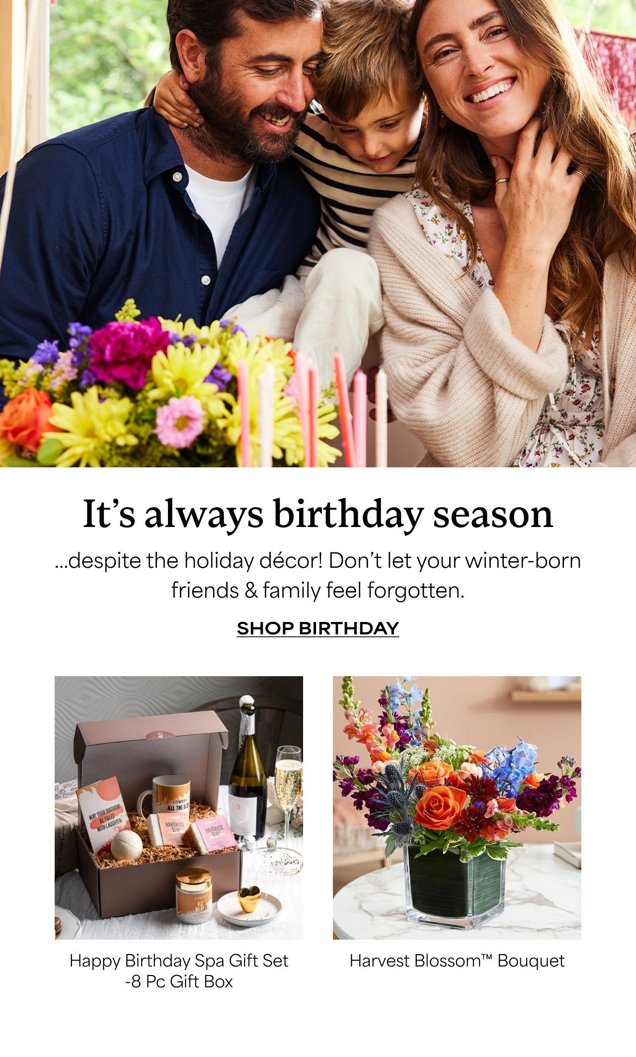 It's Always Birthday Season | Despite the Holiday decor! Don't let your winter-born friends and family feel forgotten | Shop Birthday