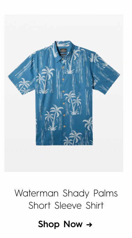 Waterman Shady Palms Short Sleeve Shirt