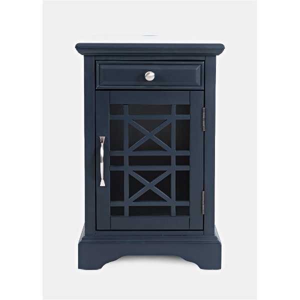 Craftsman Navy Blue Chairside Table