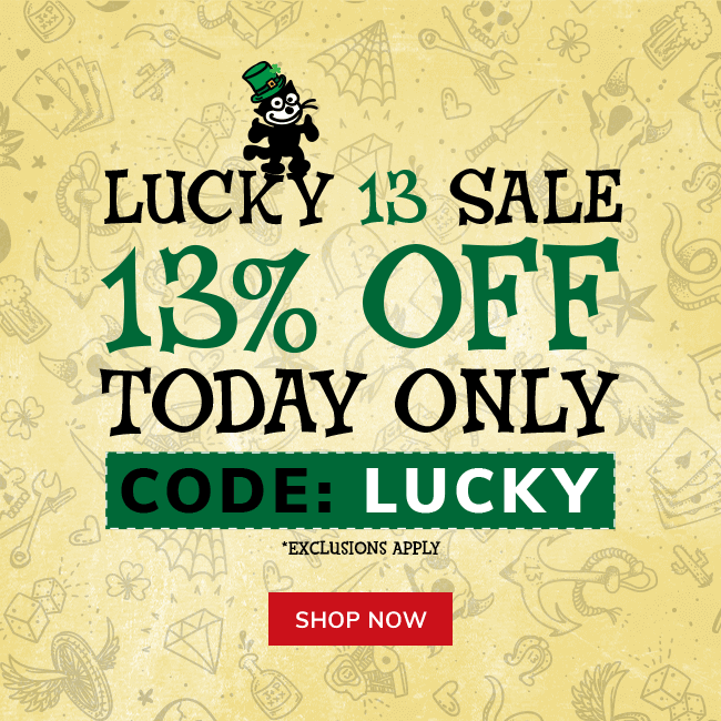 Lucky 13% off 