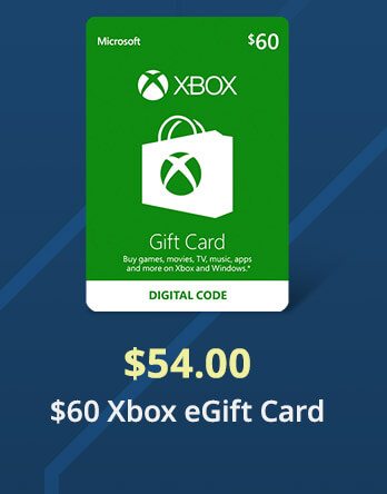 $60.00 Xbox eGift Card