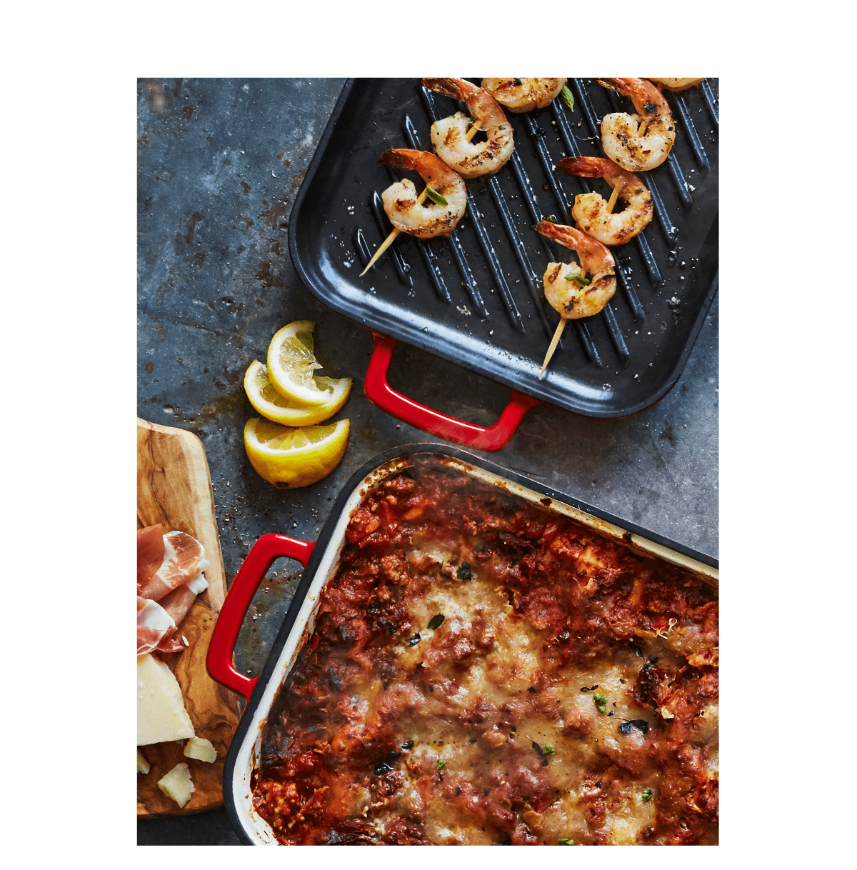 Rectangular Baker with Grill Pan Lid