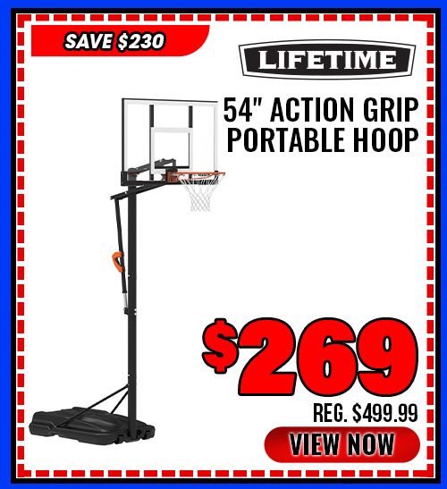 Lifetime 54'' Action Grip Portable Hoop