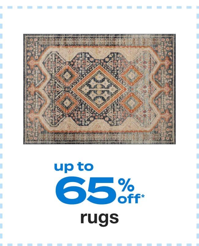 up to 65% off Rugs