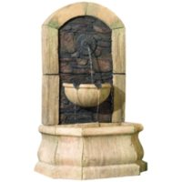 Tuscan Village 50" High Faux Slate Floor Fountain