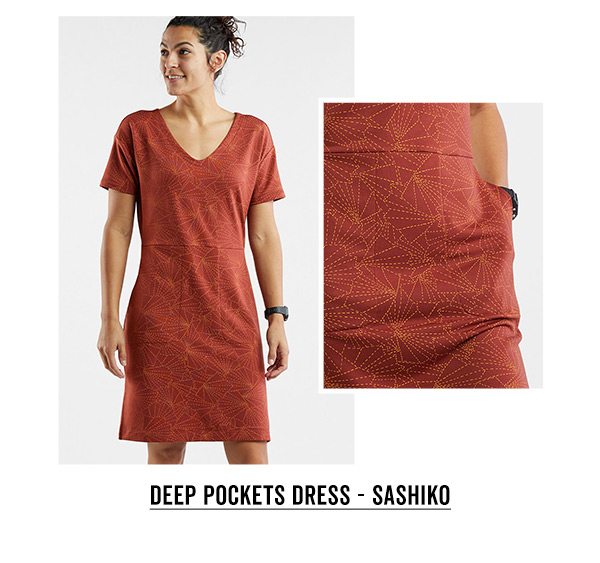 Shop the Deep Pockets Dress - Sashiko >