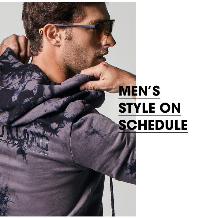 MENâS STYLE ON SCHEDULE