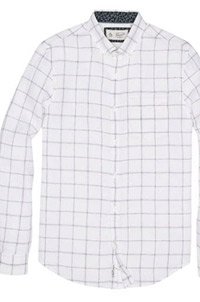 LINEN PLAID SHIRT