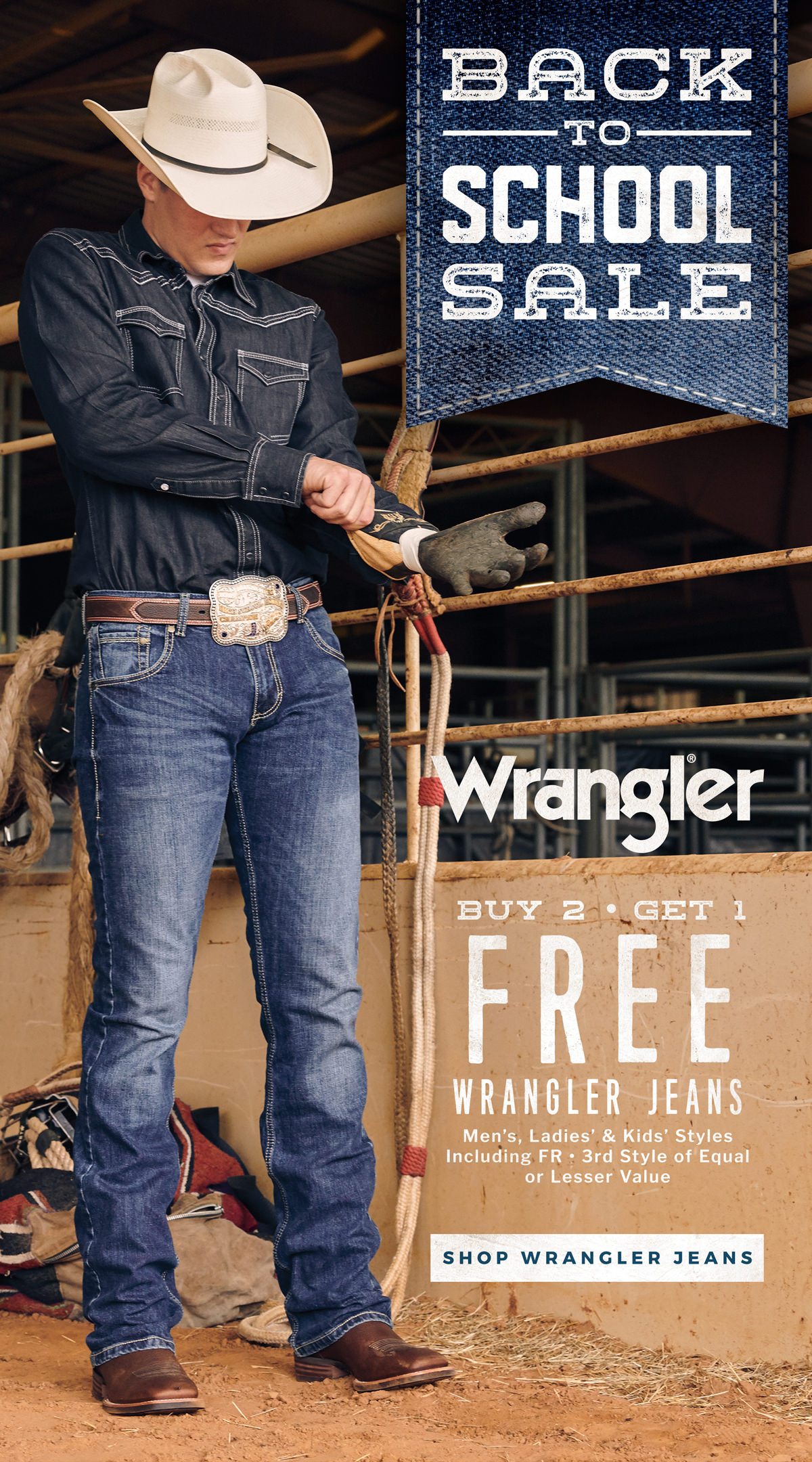 Stock Up On Wrangler Jeans - Buy 2, Get 1 Free! - Cavender's Email Archive